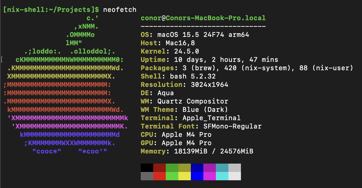 Current Laptop specs